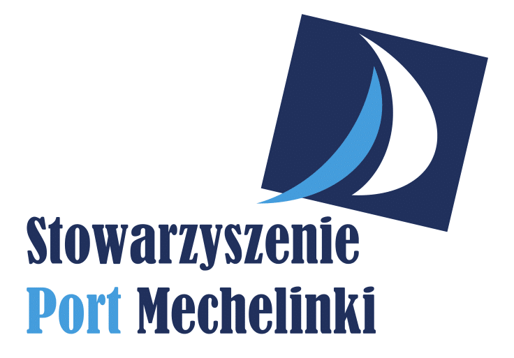 Ilustracja przedstawia logotyp Stowarzyszenia Port Mechelinki.