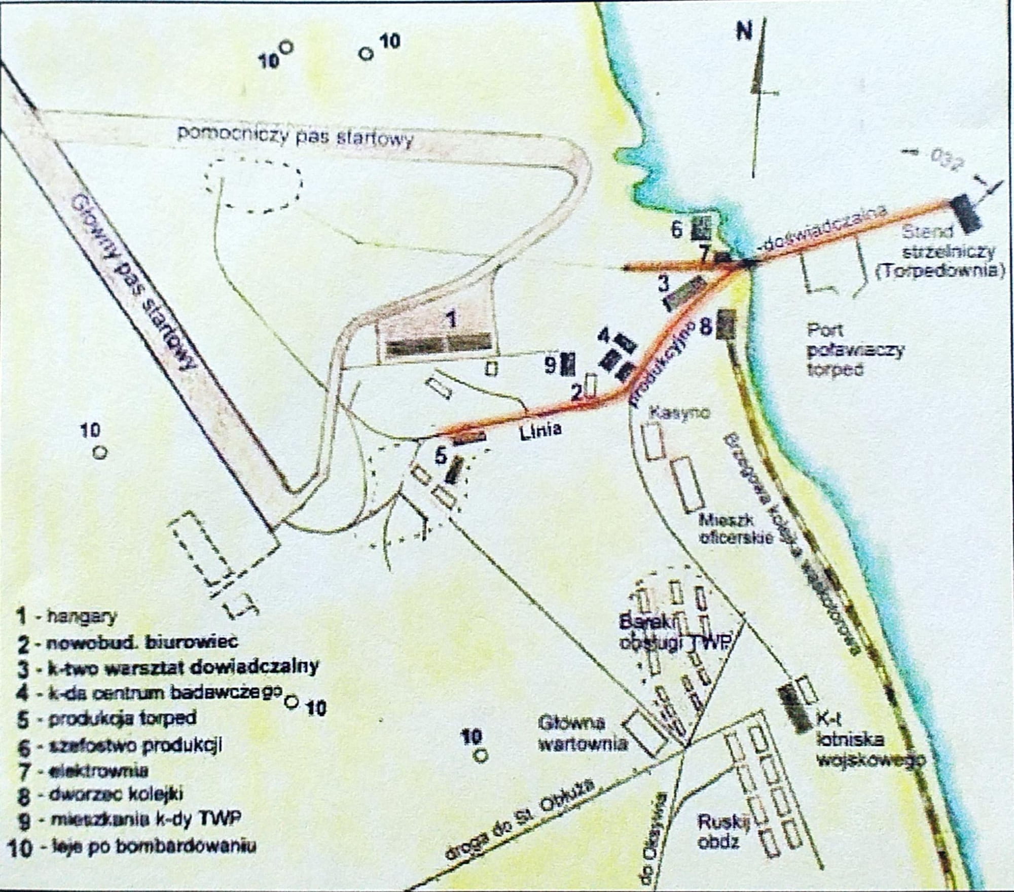 Lokalizacja obiektów Torpedowaffenplatz (TWP) w m. Hexenground (wąwóz Babi Dół) w latach 1942-1945