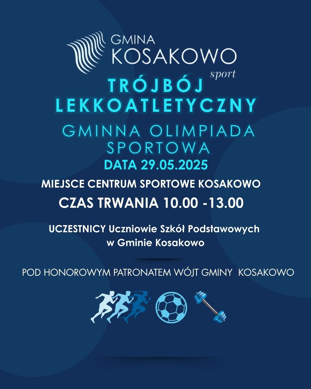 PLAKAT trójbój lekkoatletyczny